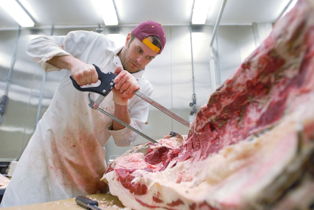 At the Andrew Boss Lab of Meat Science, students and staff sell lamb, beef, pork and turkey raised and produced by University students. The meat lab sale runs from 2 to 5 p.m. every Wednesday. 