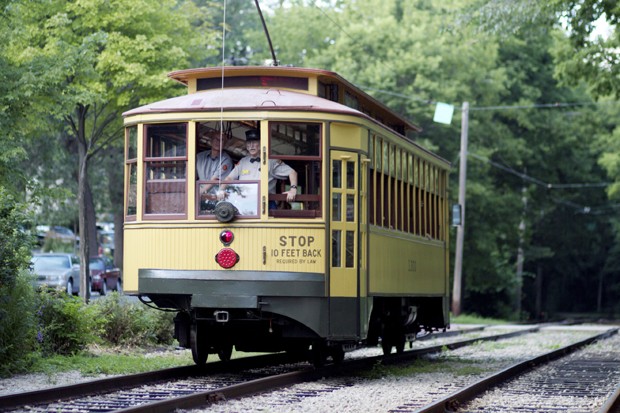 A restored streetcar gives visitors a ride into history Sunday between Lake Harriet and Lake Calhoun.  The mile long track, now part of the Minnesota Streetcar Museum, is all that remains in Minneapolis of a system that peaked at over 523 miles across the Twin Cities before being abandoned in 1954.