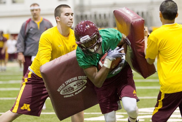 Familiar faces, and especially Cooper, stand out in first full-contact practice