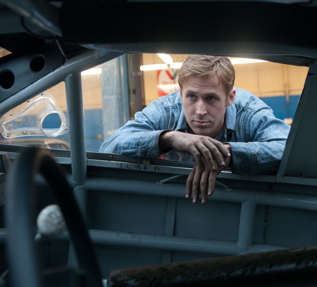 Gosling as the Driver in Drive.