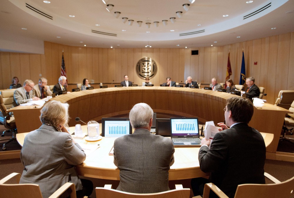 The University of Minnesota’s Board of Regents finalized its capital request at its meeting in McNamara Alumni Center Friday.