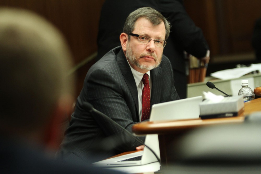 University of Minnesota President Eric Kaler testified for the first time at the Higher Education Policy and Finance committee meeting Thursday at the State Office Building. Kaler presented the 2012 Capitol Budget Request for the University.