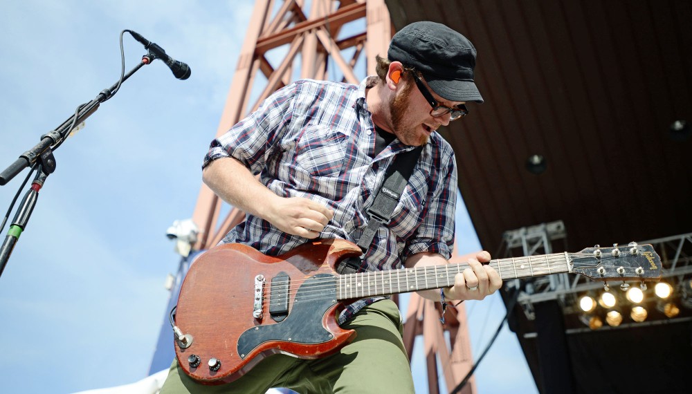 Motion City Soundtrack performs at Rivers Edge Music Festival in St. Paul, Minn.