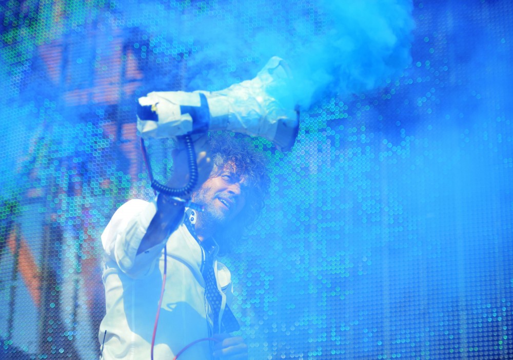 The Flaming Lips performs Sunday at Rivers Edge Music Festival in St. Paul, Minn.
