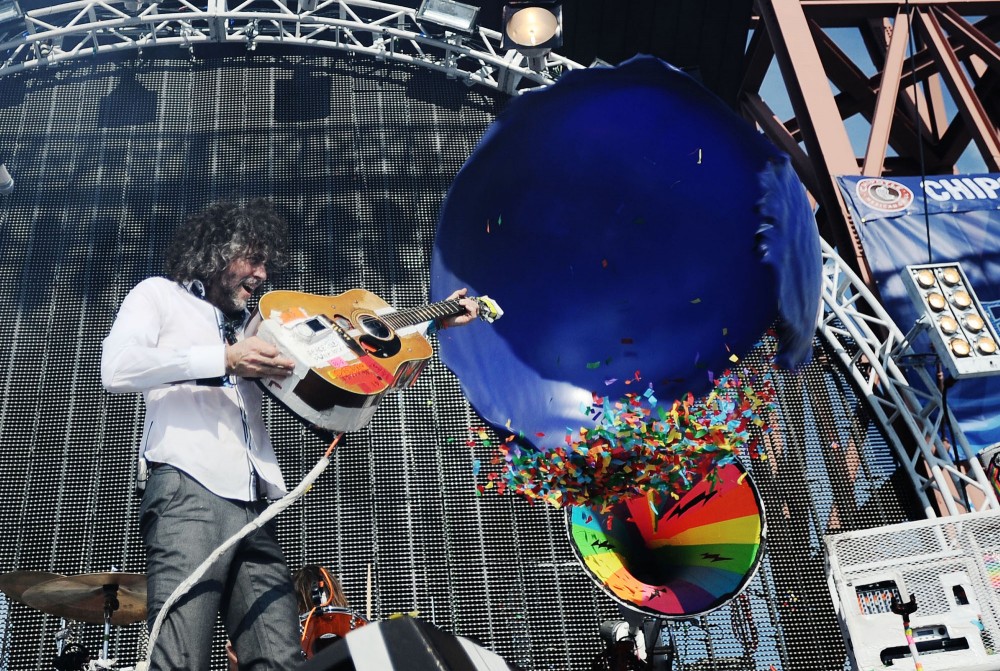 The Flaming Lips performs Sunday at Rivers Edge Music Festival in St. Paul, Minn.