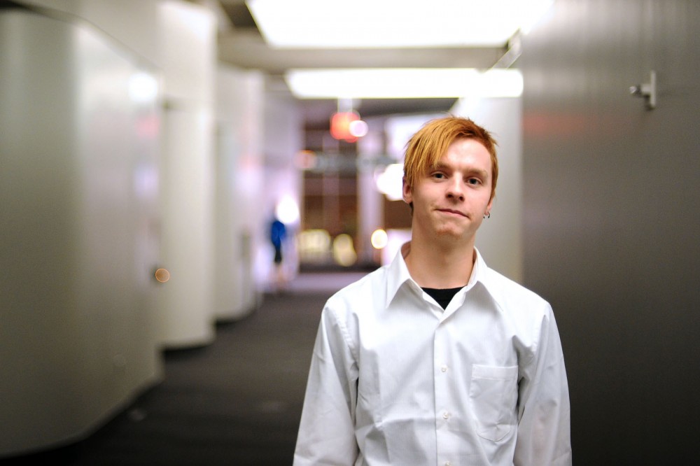 Neuroscience senior Kody Zalewski poses for a portrait after a meeting of the Young Americans for Liberty on Tuesday in the Science Teaching and Student Services building. Zalewski is running against state Rep. Phyllis Kahn in District 60B.