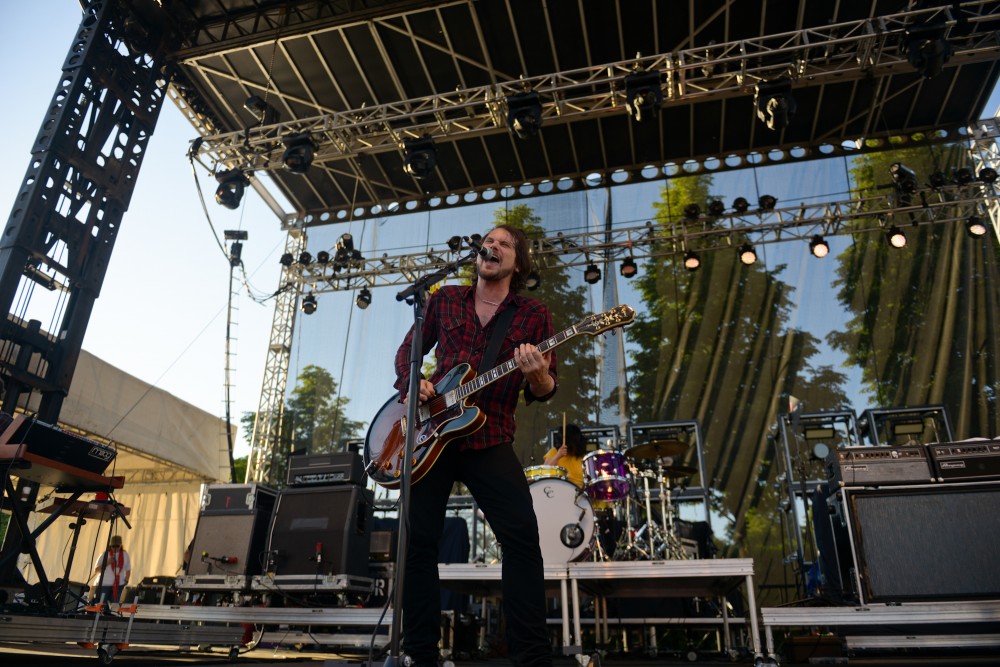 Silversun Pickups performs live at Rock the Garden on Saturday June 15th, 2013.