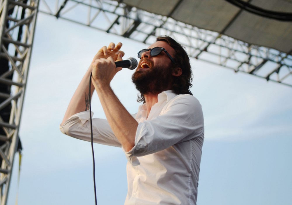 Father John Misty performs at Basilica Block Party, Friday evening.