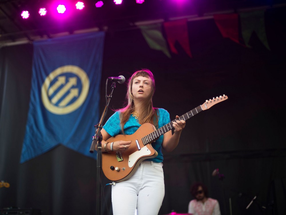 Angel Olsen performs at Pitchfork Music Festival, Friday evening in Chicago.