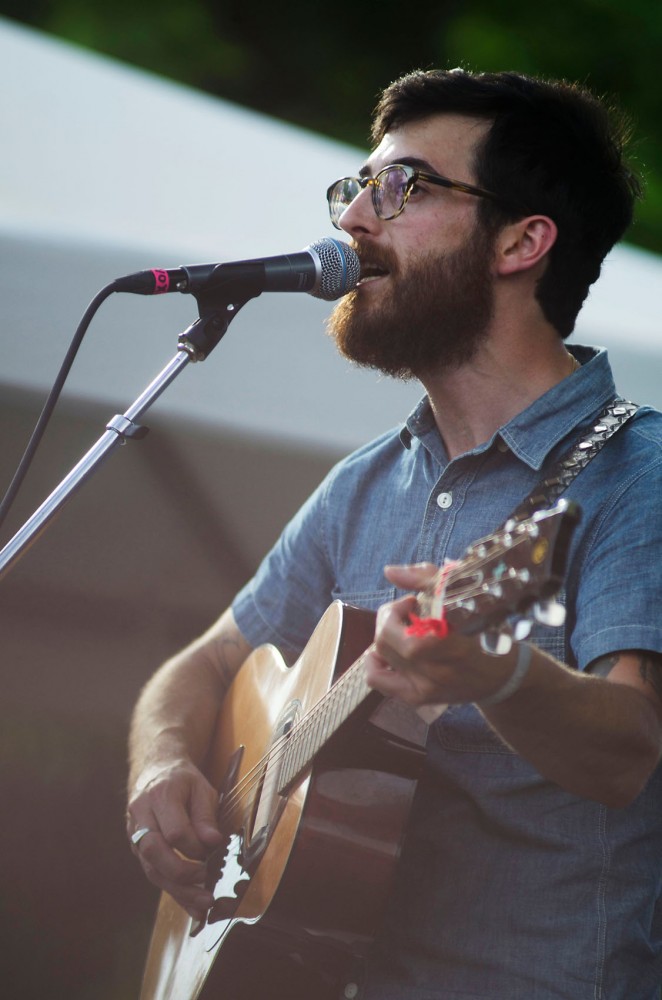 Lead singer of Woods performs at Pitchfork Music Festival, Friday in Chicago.