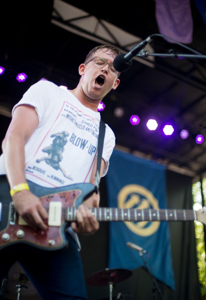 METZ performs at Pitchfork Music Festival, Saturday in Chicago.