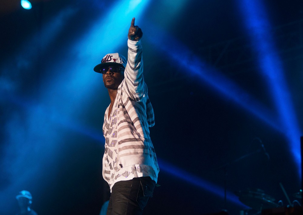 Chicago native R Kelly performs to a hometown and sold out show, Sunday night at Pitchfork Music Festival.