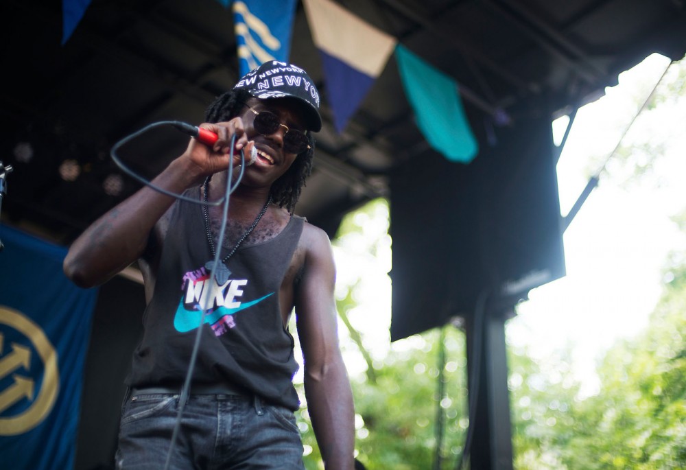 Blood Orange performs at Pitchfork Music Festival, Sunday afternoon in Chicago.