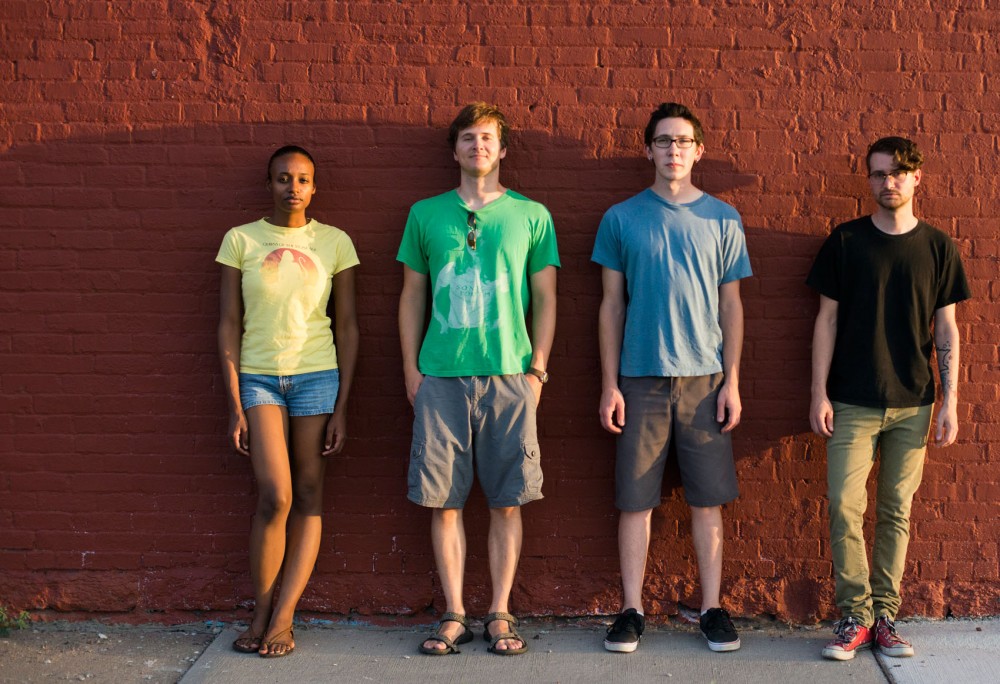 Minneapolis band Frankincense outside their space in Northeast Minneapolis on Thursday, Aug. 29, 2013.