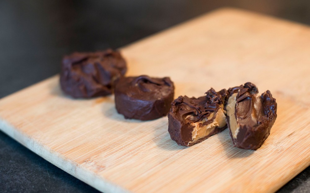 Homemade peanut butter cups, an easy and delicious Halloween dessert treat to make. 