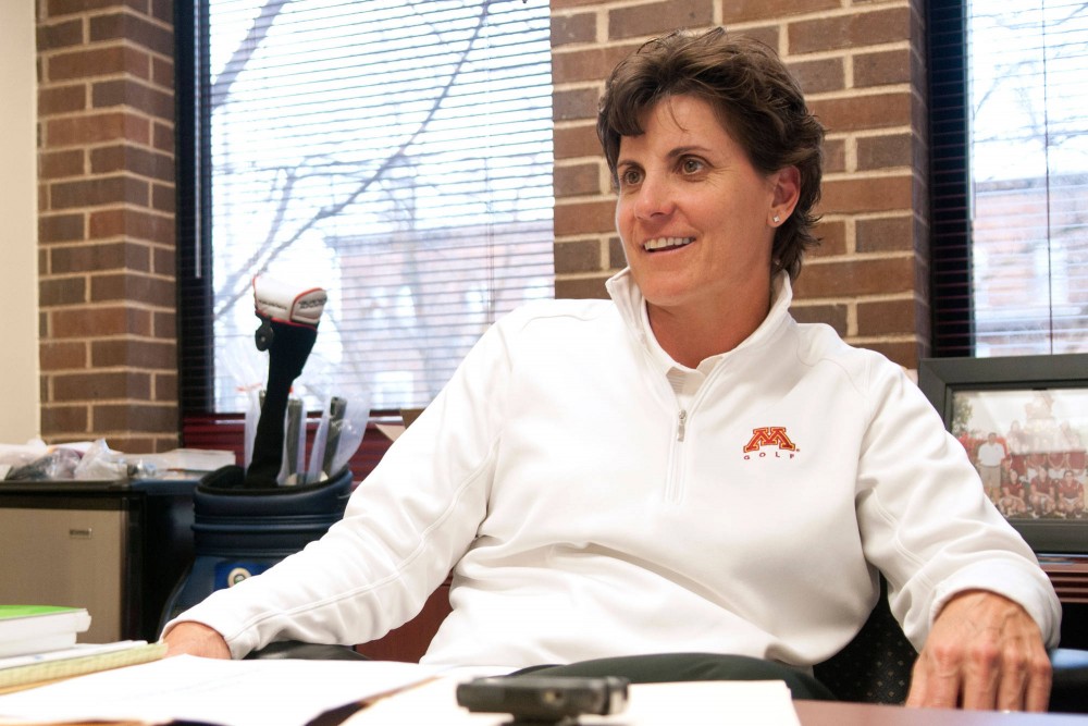 Head Womens Golf Coach Michele Redman discusses this years golf team Thursday, March 1, 2012.