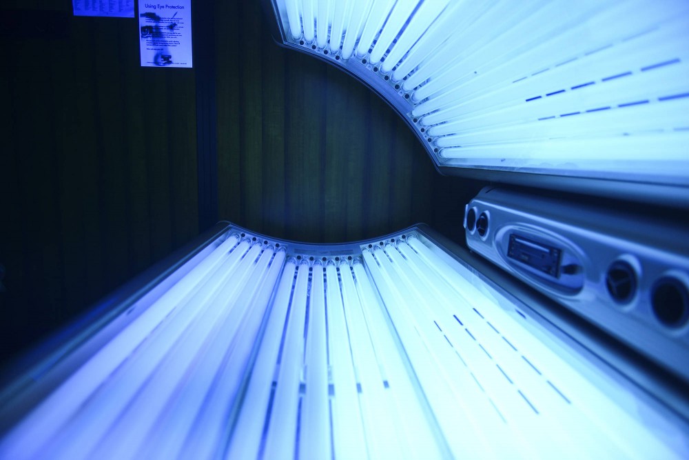 A tanning bed at U-Tan in Dinkytown on Thursday.  Minnesota will ban indoor tanning for minors under the age of 18 starting Aug. 1.