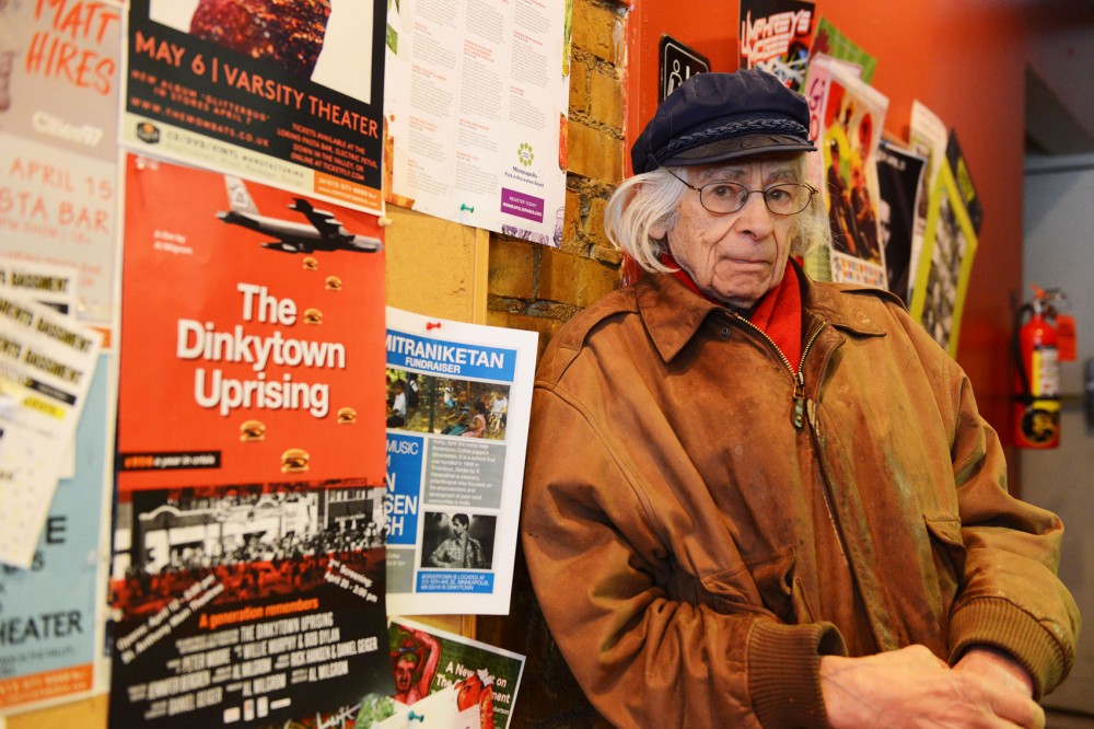Minneapolis-St. Paul International Film Festival founder Al Milgrom poses at Espresso Royale on Thursday afternoon. Milgroms documentary The Dinkytown Uprising will premiere at  the festival on April 12th. 