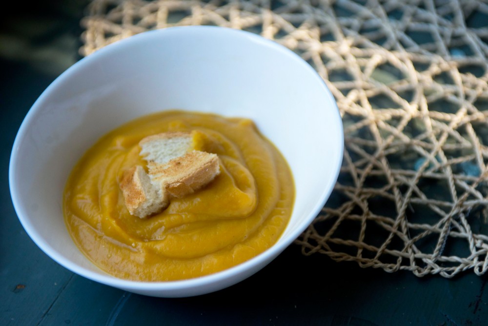 Fall beckons coziness, and theres nothing better to warm up with than this easy-to-make sweet butternut squash soup.