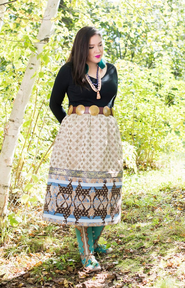 Great Lakes Woodland Skirts Fashion Show is a collaboration between a mother, Delina White and two daughters Sage Davis and Lavender Hunt. The fashion tour of unique skirts inspired by their ancestors, finishes its tour in Duluth Oct. 30.
