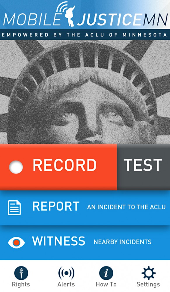 Screenshot of the Mobile Justice - Minnesota app.