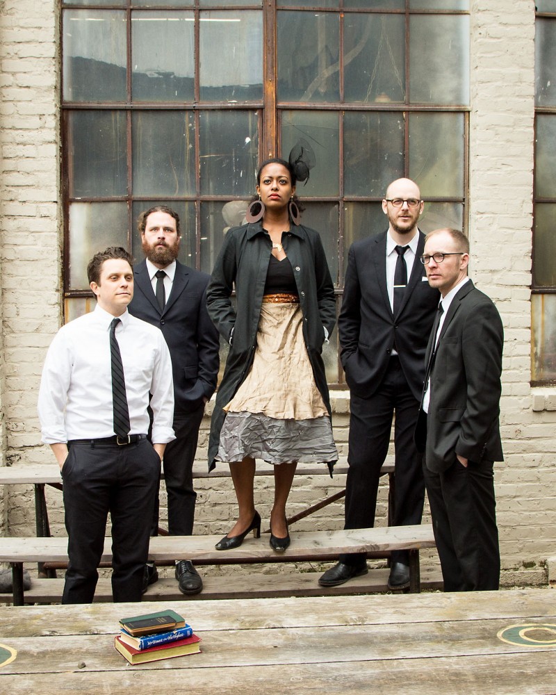 Members of Gospel Machine (left to right): David Osborn, Jimmy Osterholt , Jayanthi Kyle, Wes Burdine and Scott Munson.