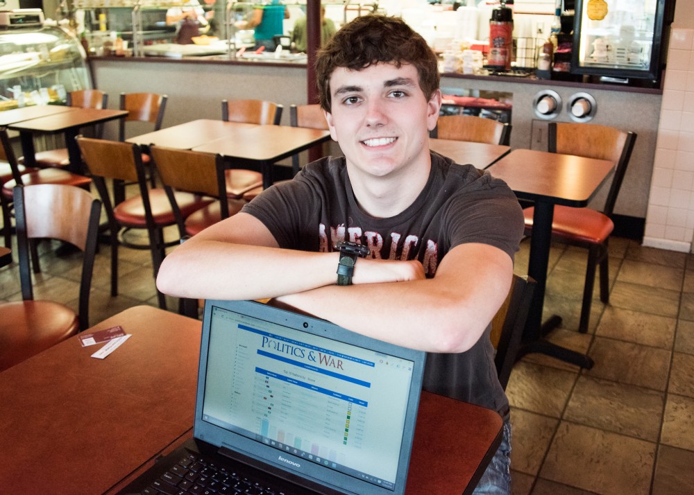 Sophomore Alex Winchell created the online game Politics & War when he was in high school. Winchell continues to update and make a profit from the program during his time at the University.