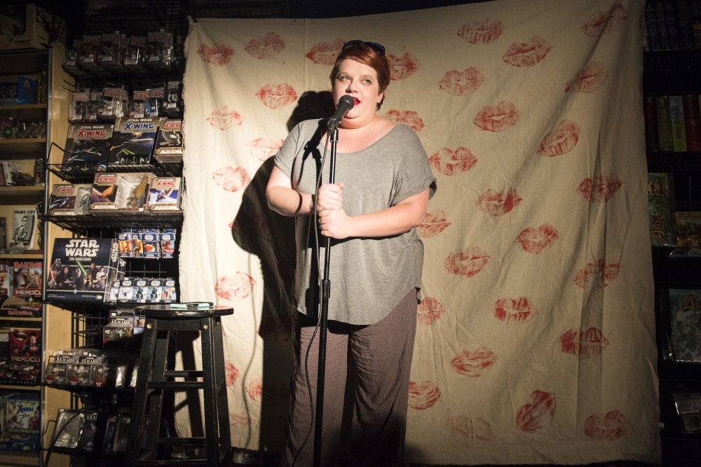 Local comic Rana May performs at Universe Games for the Boy Kisses weekly comedy showcase. The groups sketch comedy gained national exposure in July when they were featured on Comedy Centrals Tosh.0.