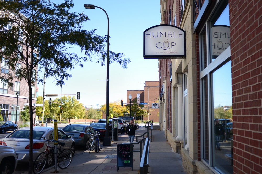 The Humble Cup coffee shop located near West Bank on Oct. 9, 2016.