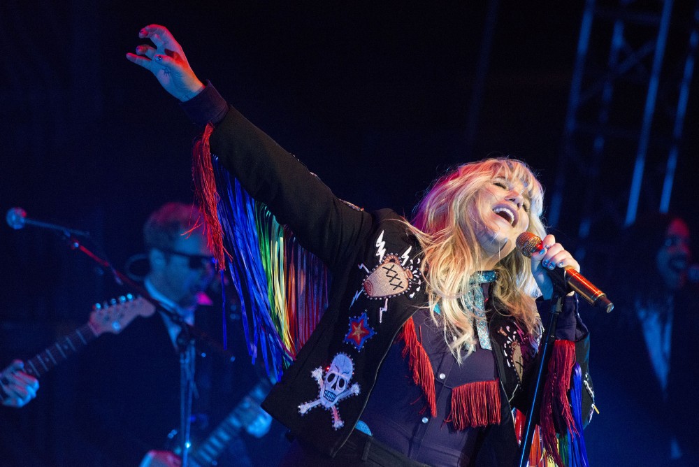Kesha performs on Friday during the Homecoming Concert at TCF Bank Stadium.