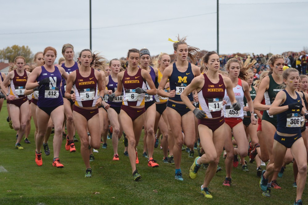Gophers finish fourth overall at the big ten cross county meet on Sunday, Oct. 30, 2016 at Les Bolstad Golf Course.
