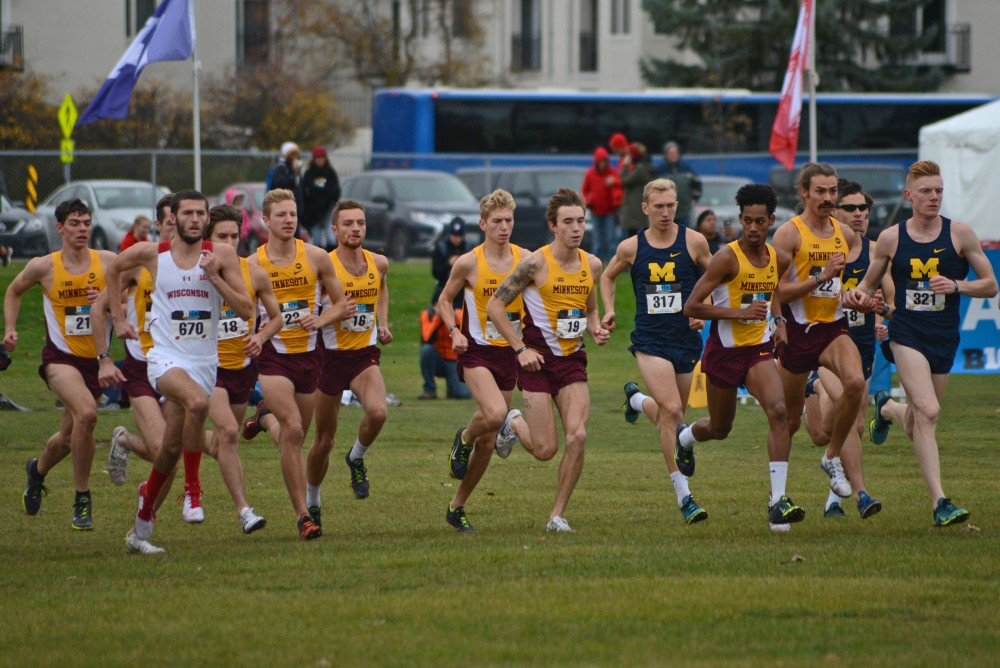 Gophers finish fourth overall at the big ten cross county meet on Sunday, Oct. 30, 2016 at Les Bolstad Golf Course.