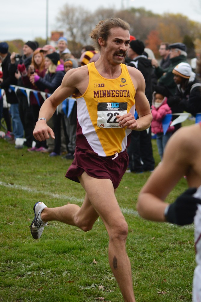 Matt Welch finished in thirteenth place at the big ten cross county meet on Sunday, Oct. 30, 2016 at Les Bolstad Golf Course.