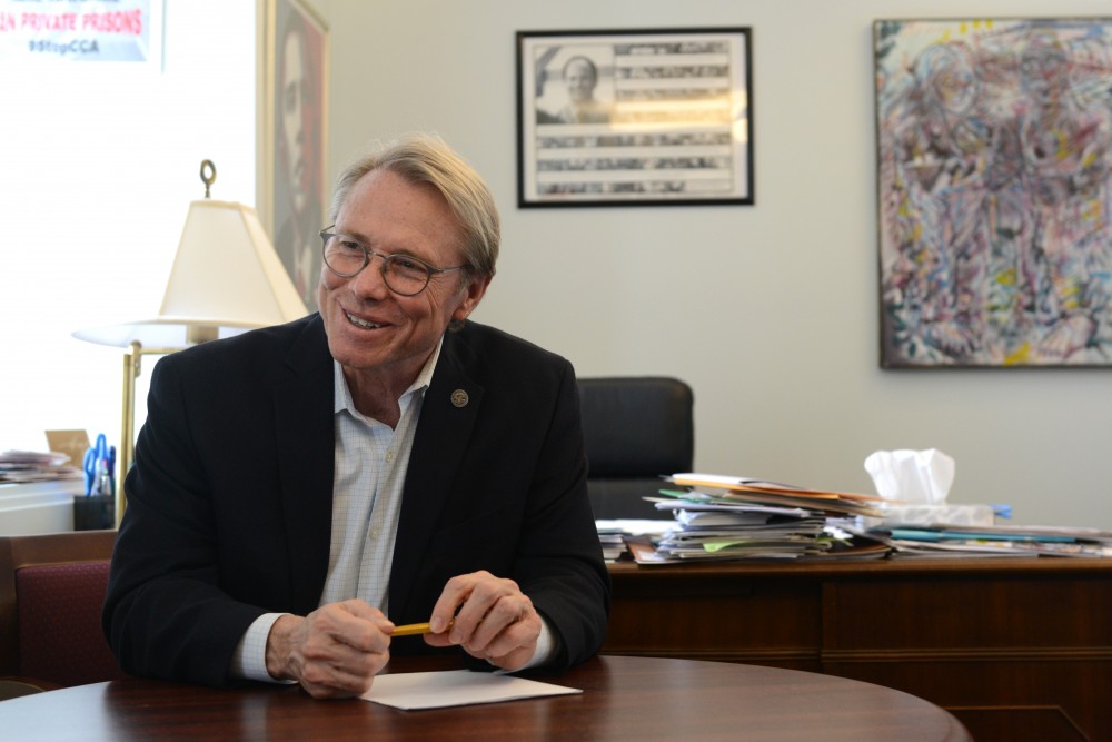 Rep. Raymond Dehn, DFL-Minneapolis sat down for an interview with the Minnesota Daily in his office in the State Office Building in St. Paul on Monday, Feb. 27, 2017.