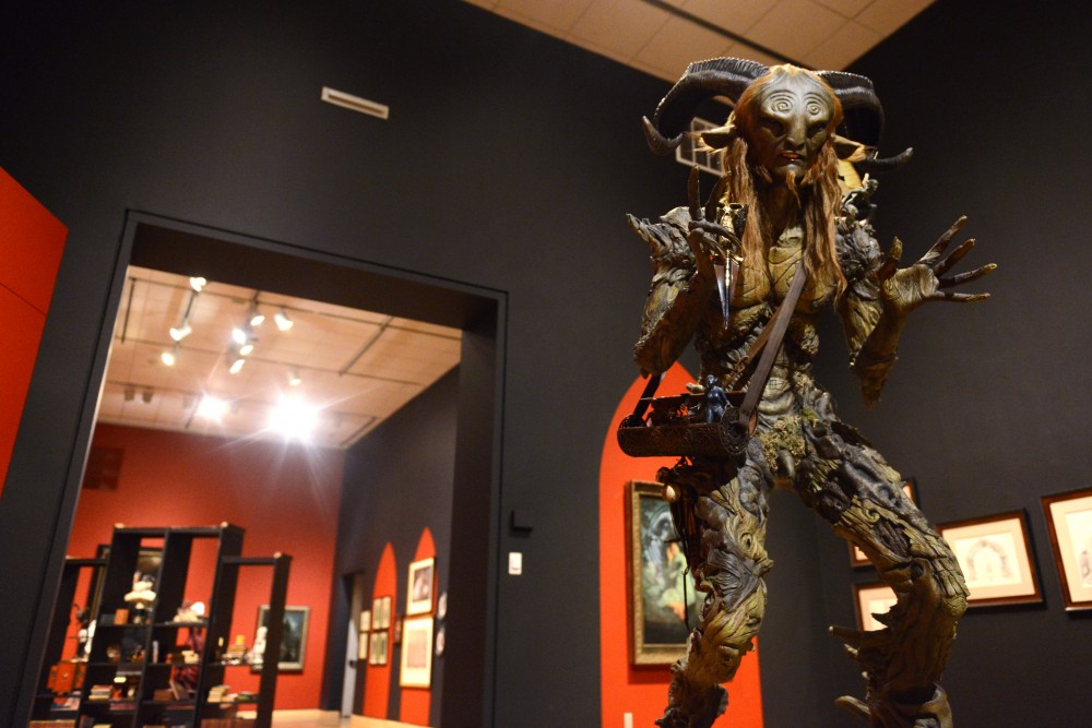 A model of the Faun, a character from the movie Pans Labyrinth, sits on display at Guillermo del Toros At Home With Monsters exhibit at the Minneapolis Institute of Arts on March 2, 2017.