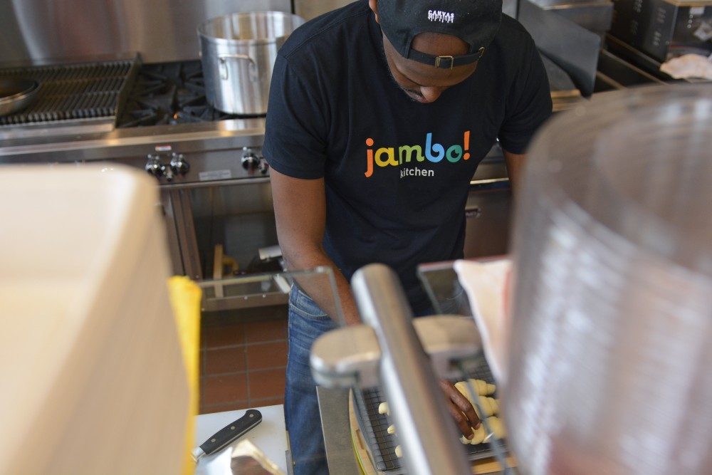 on Wednesday on West Bank in Minneapolis. Jambo held a soft opening and is located in the previous location of Afro Deli.