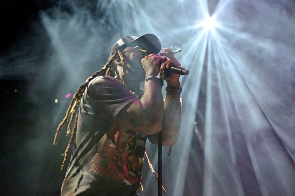 Ty Dolla Sign performs during the 2017 homecoming concert at TCF Bank Stadium on Friday, Oct. 20.