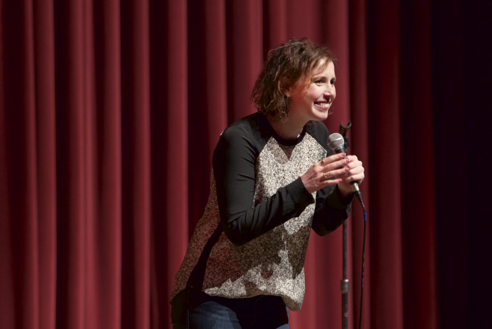 Comedian and former SNL cast member, Vanessa Bayer, performed her stand-up routine at the Ted Mann Concert Hall on Tuesday, Oct. 17.