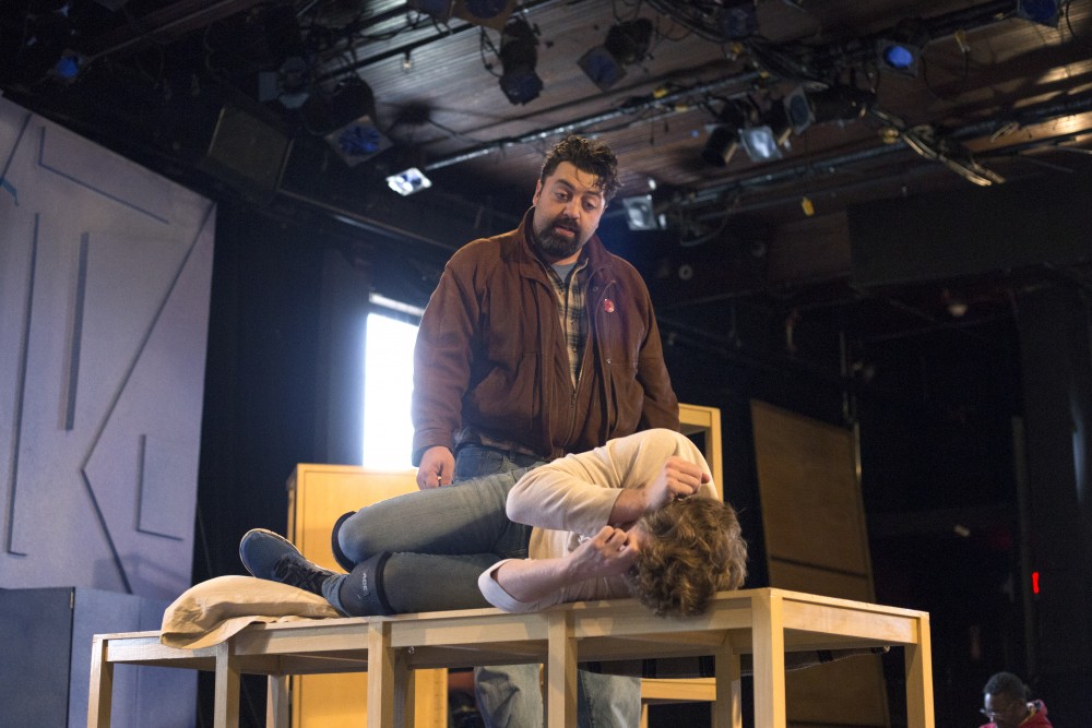 The cast of The Curious Incident of the Dog in the Night-Time rehearses at Mixed Blood Theatre on Wednesday, Nov. 1. The play won a Tony award in 2015 and will be showing at Mixed Blood Theatre Nov. 10 through Dec. 3. 