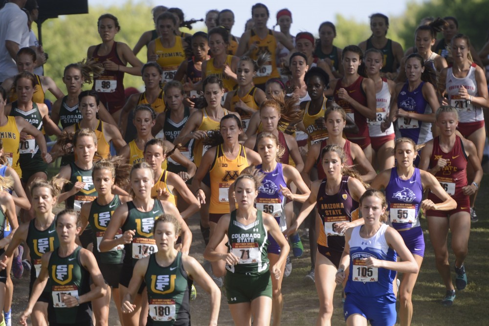 The Gophers womens cross country team competes against other Division I teams at the Roy Griak Invitational at the Les Bolstad Golf Course on Saturday, Sept. 23 in St. Paul. 