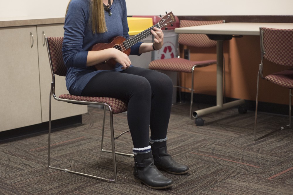 A contestant auditions for the Gophers Got Talent talent show in Cyrus Northrop Auditorium on Thursday, Nov. 17. 