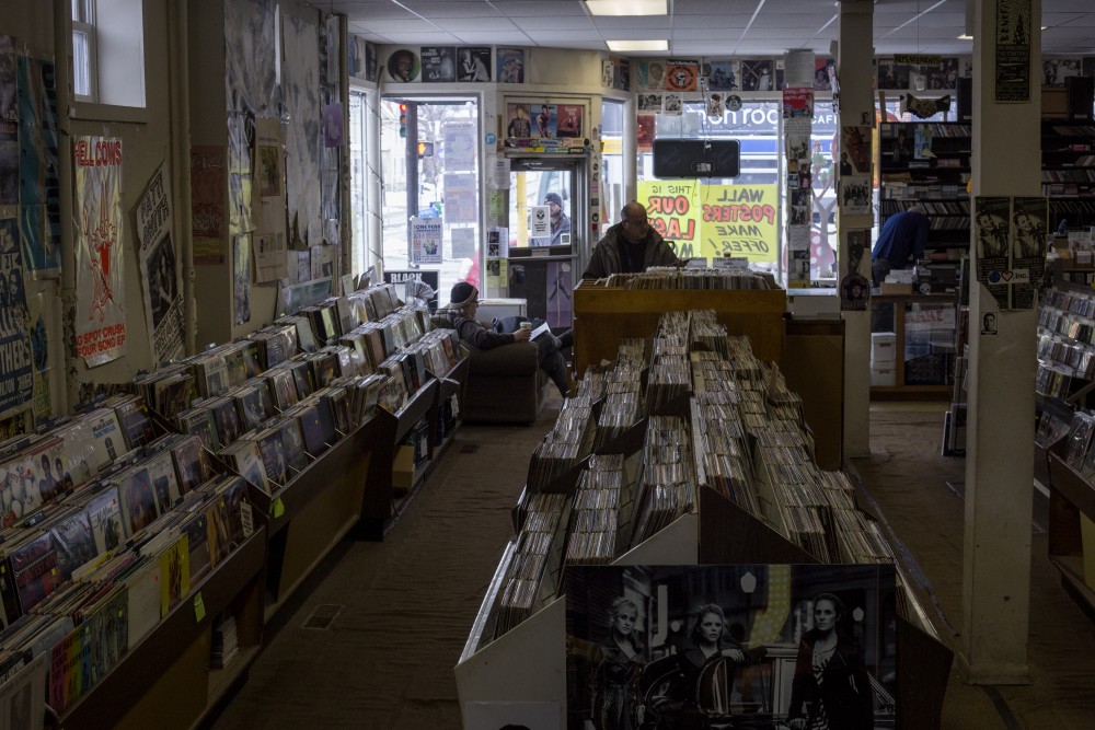 Treehouse Records is open for business on Wednesday, Dec. 13 on Lyndale Avenue in Minneapolis. The store is closing because its owner, Mark Trehus, is retiring.