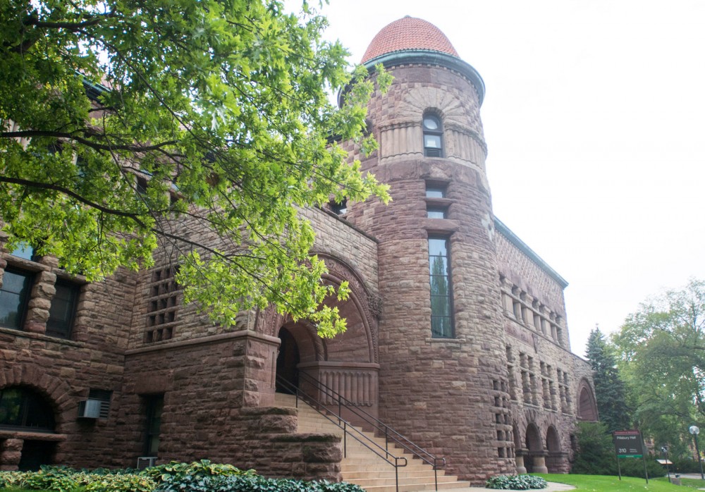 Pillsbury Hall as seen on Sept. 16, 2015. The building is the second-oldest standing building on campus.