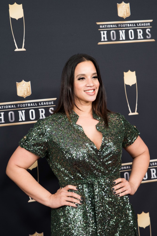Dascha Polanco on the red carpet at the NFL Honors awards on Saturday, Feb. 3 at Northrop Auditorium. 
