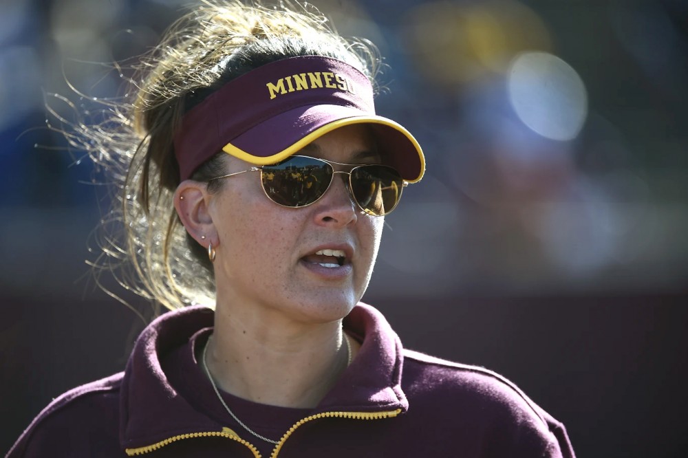 St. Cloud State alumna Jamie Trachsel was named head coach of the University of Minnesota softball team on July 24, 2017.