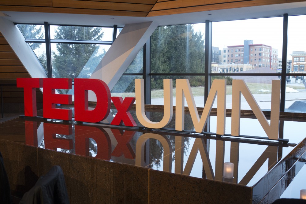 TEDxUMN: A Tale of Twin Cities takes place at the McNamara Alumni Center on Friday, March 30. The event sold out with more than 500 attendees and featured seven speakers, as well as live music performances.