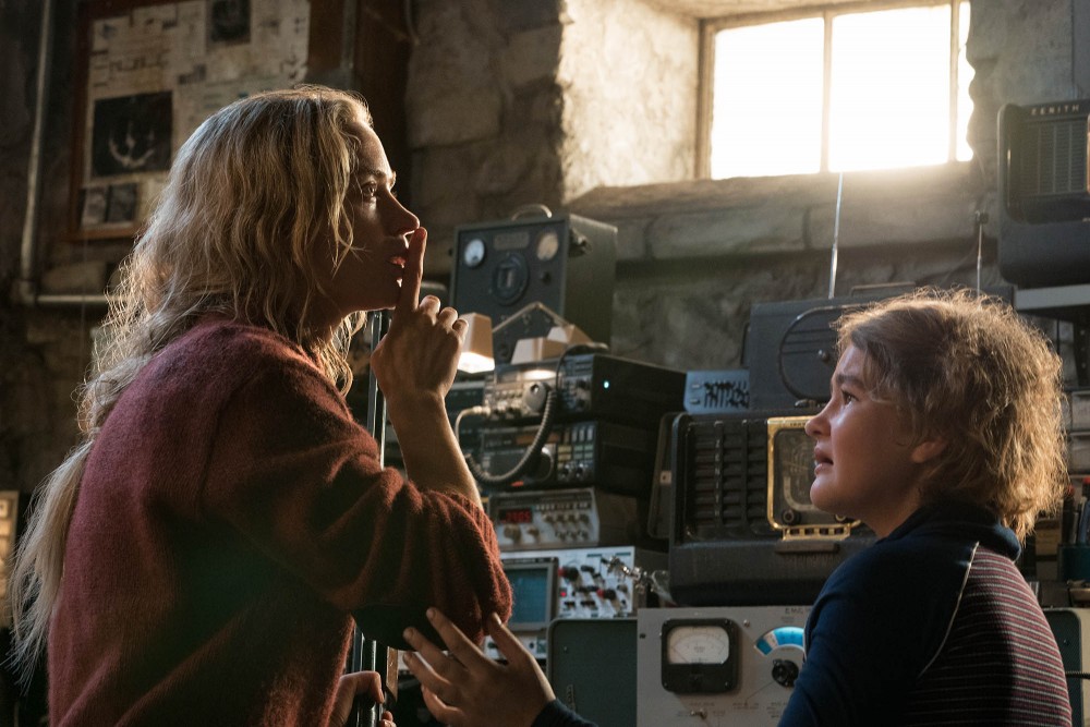 Emily Blunt and Millicent Simmonds in A Quiet Place from Paramount Pictures.