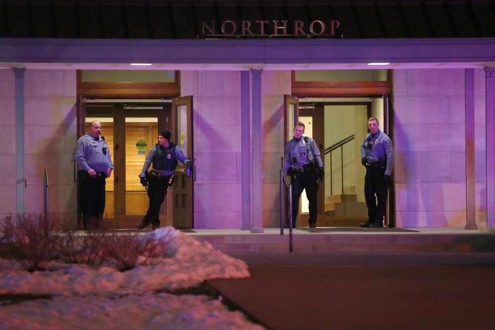 The Minneapolis Police Department and University of Minnesota Police Department responded to a disturbance at Northrop following the Somali Student Associations Somali Night 2018 event on Friday, April 20.