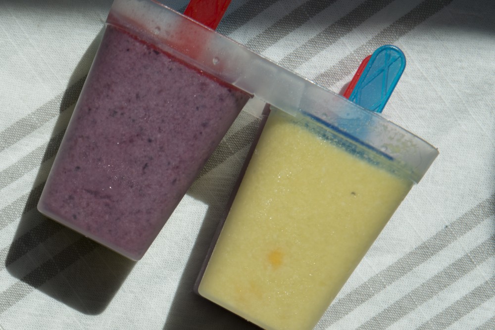 The Minnesota Daily made mixed berry-mint popsicles for dessert following barbeque recipes.