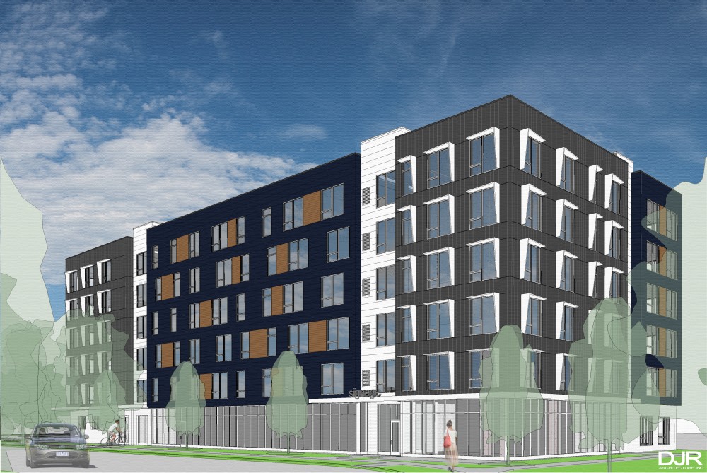 A rendering of American Spirit Apartments.